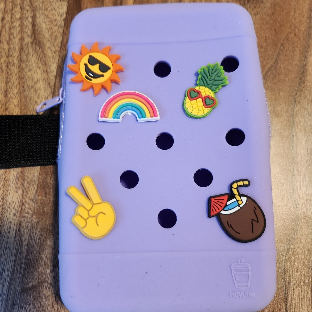 Purple Kids Accessory Bag with Fun Designs